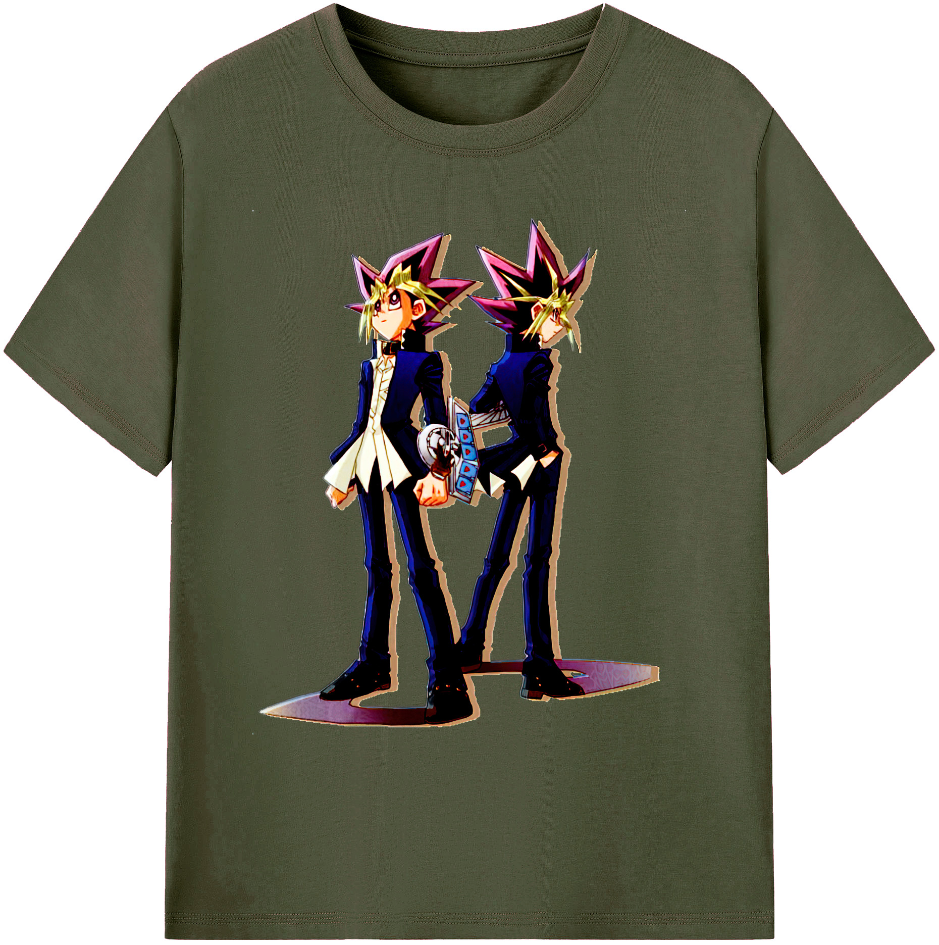 （画像用） 遊☆戯☆王 Yu-Gi-Oh! 綿100％ メンズ半袖Tシャツ｜肌触りやわらか＆通気性